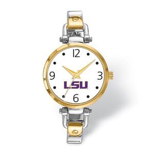 Ladies Louisiana State University Elegant 2-tone Watch